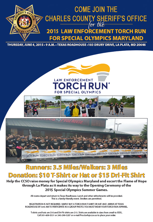 2015 Torch Run Flyer