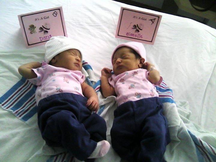 Baby Dana and twin sister Gisselle 073115(2)