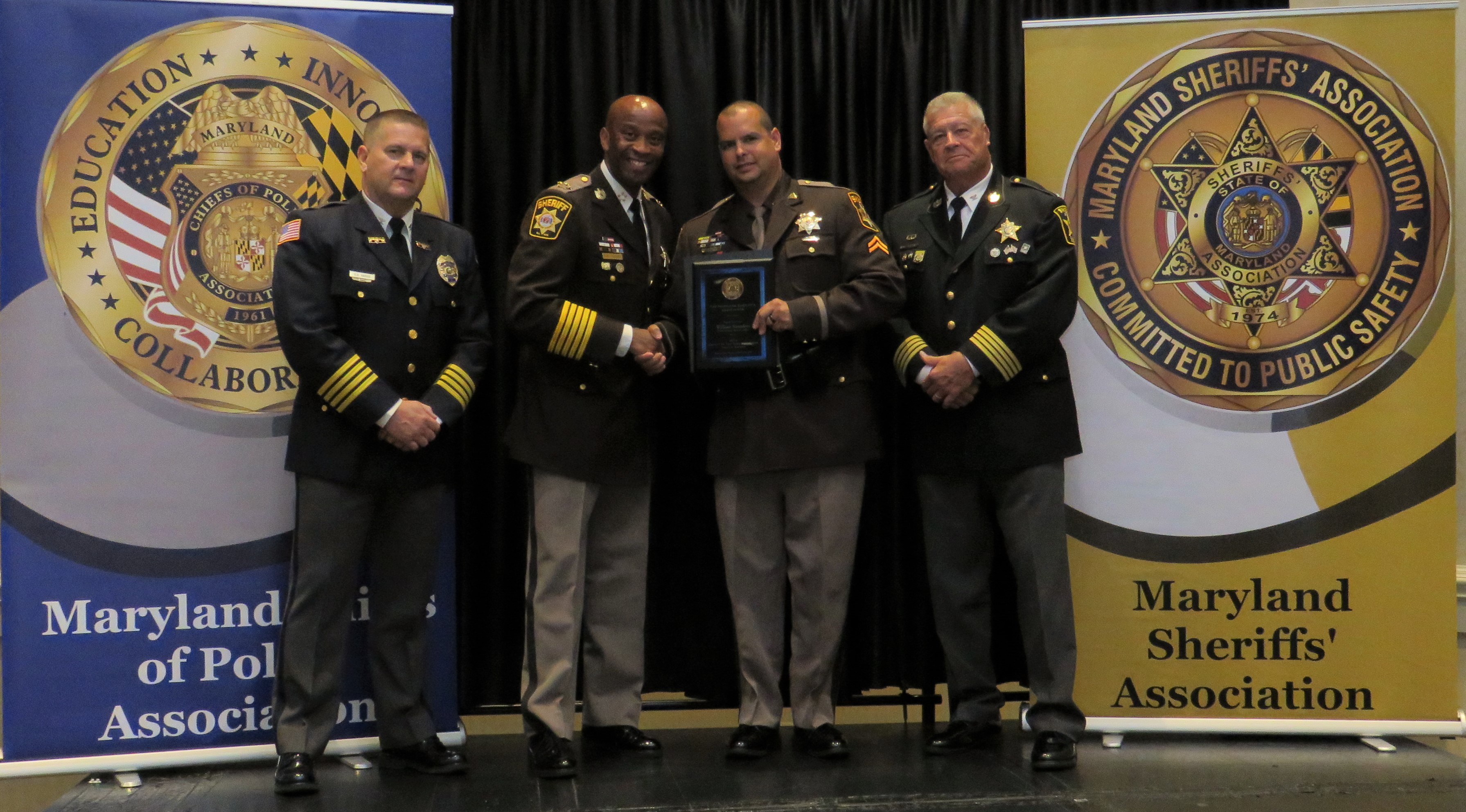 Charles County Sheriff’s Office Cpl. Brad Saunders Receives Maryland